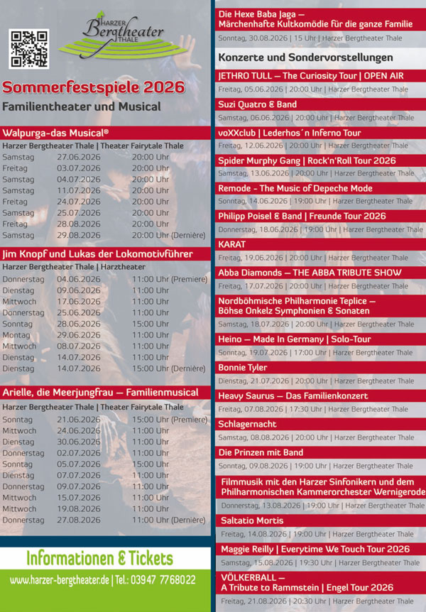 Harzer Bergtheater & Waldb�hne Altenbrak