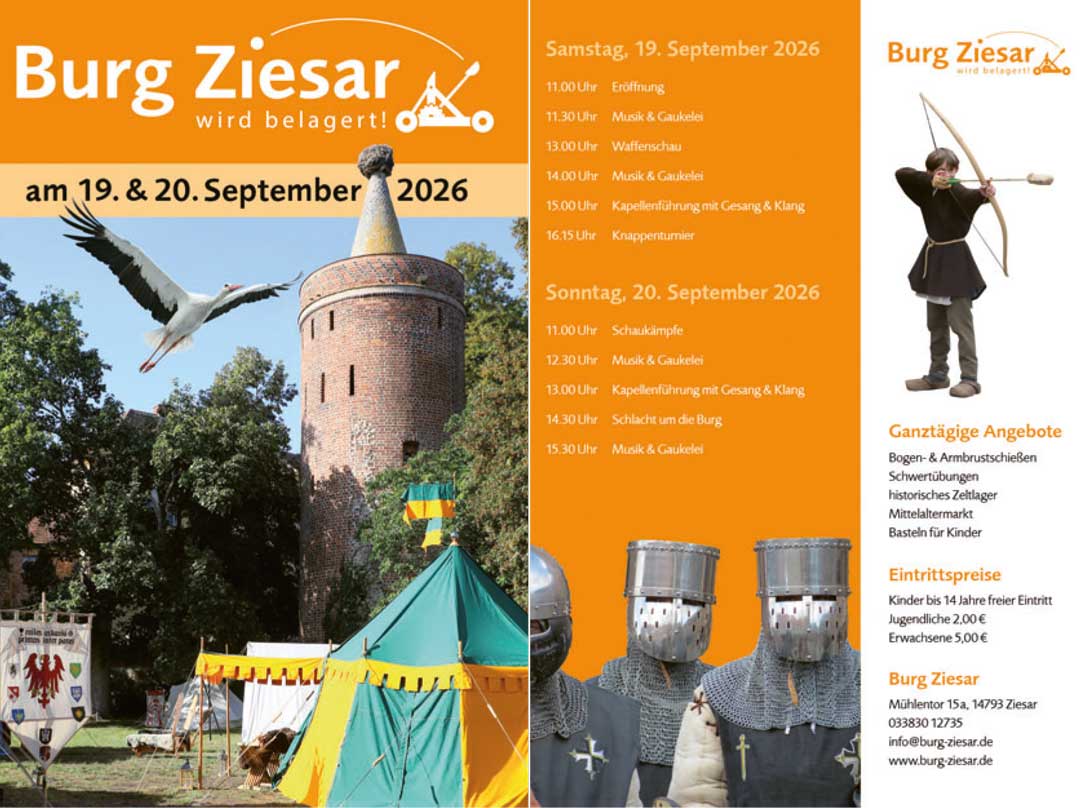 Burg Ziesar wird belagert 2026