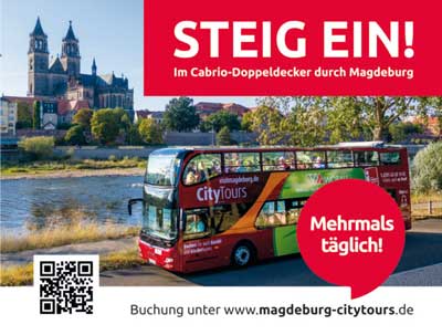 Cabrio-Doppeldeckerbus Magdeburg