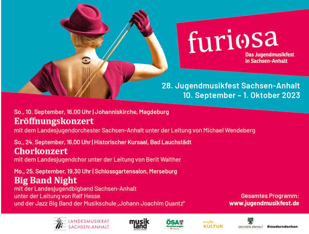 furiosa das Jugendmusikfest in Sachsen-Anhalt
