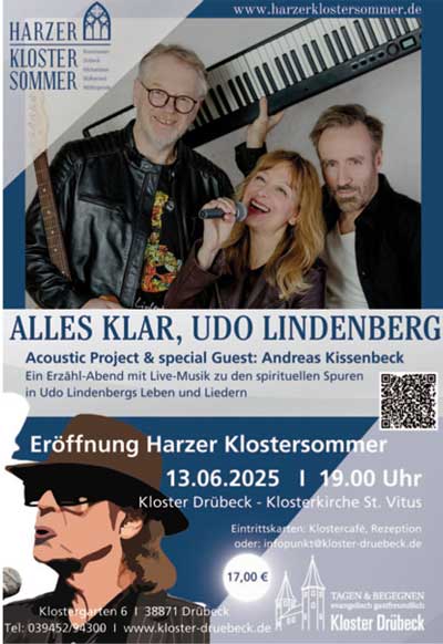 Harzer Klostersommer mit Udo Lindenberg Spurensuche
