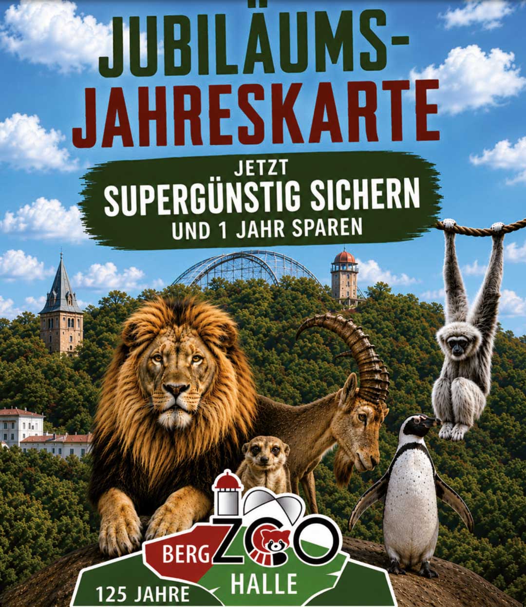 Jubil�ums-Jahreskarte Bergzoo Halle