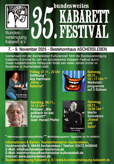 Kabarettfestival Aschersleben