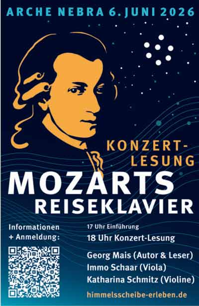 Konzert-Lesung Mozarts Reiseklavier Arche Nebra