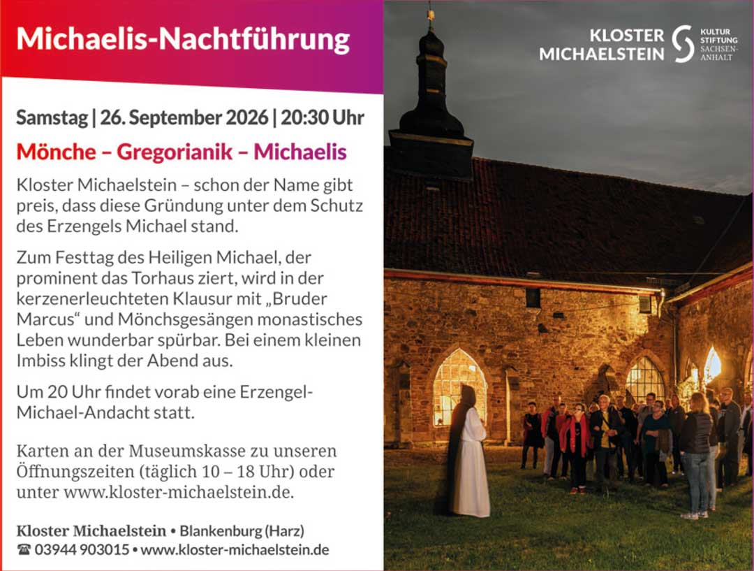 Musikalische Bl�tezeiten Kloster Michaelstein 2026