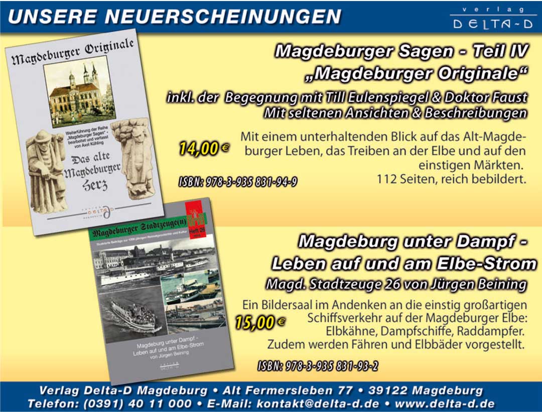 Neuerscheinungen Magdeburger Verlag Delta-D