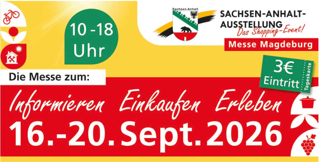 Sachsen-Anhalt-Ausstellung 2026 Messe Magdeburg