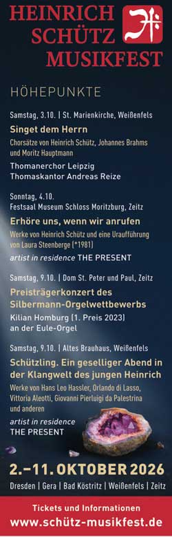 Heinrich Sch�tz Musikfest 2026