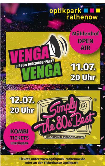 Venga, Venga - Party im Optikpark Rathenow