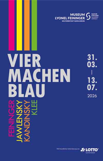 VIER MACHEN BLAU Feininger Jawlensky Kandinsky Klee